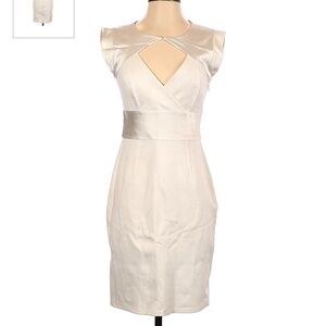 HALSTON Vintage Party Dress -4 Ivory